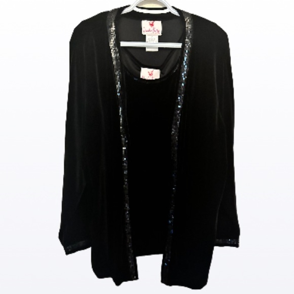 NWT Quaker Factory Sequined Set
